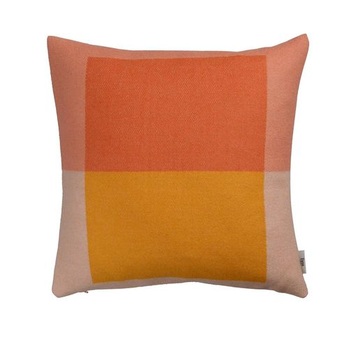 Røros Tweed - Syndin Kissen, 50 x 50 cm, orange \"cloudberry\"""