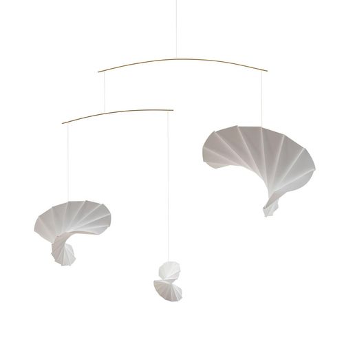 Flensted Mobiles - Waves 3 Mobile, weiss