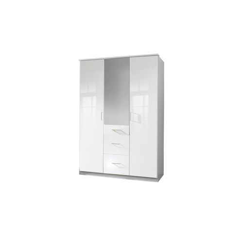 Kleiderschrank Clack - weiß - 135 cm - 199 cm - 58 cm - Sconto