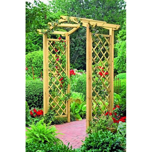 TETZNER & JENTZSCH - Holz Rosenbogen Pergola ca. B154 x H230 x T100 cm, Durchgang ca. 110 cm