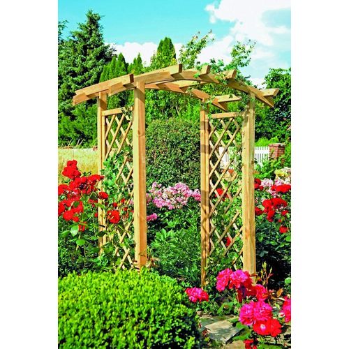 TETZNER & JENTZSCH - Holz Rosenbogen Pergola ca. B134 x H230 x T100 cm, Durchgang ca. 100 cm