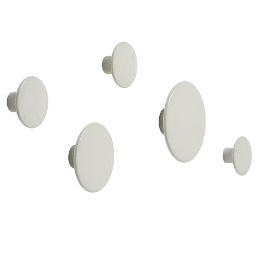 Muuto - Wandhaken \"The Dots\"" 5er-Set, off-white"