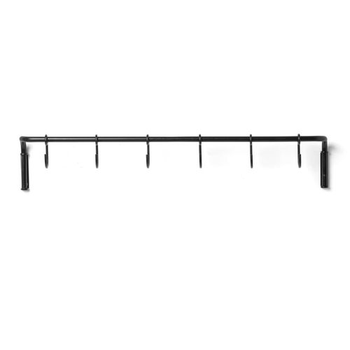 ferm LIVING - Küchenstange inkl. 6 Haken, schwarz