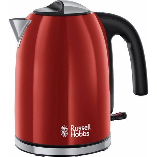 RUSSELL HOBBS Wasserkocher 20412-70 WK Colours Plus+ Flame Red, 1,7 l, 2400 W, rot
