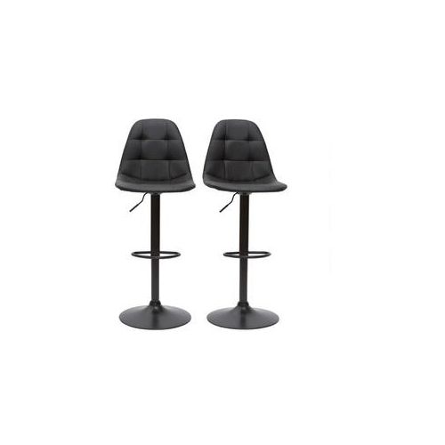 Designer-Barhocker höhenverstellbar schwarze (2er-Set) COX