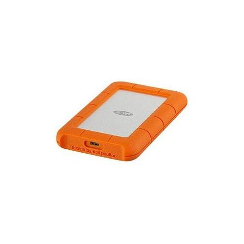 LACIE Rugged USB C 2 TB externe HDD-Festplatte orange