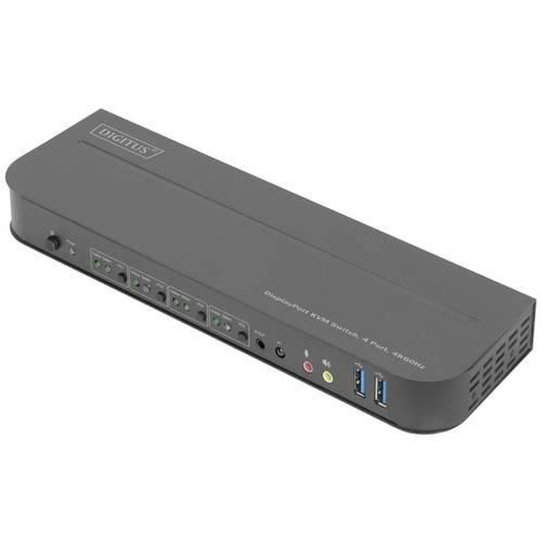 Digitus DS-12890 4 Port KVM-Extender Display-Port, HDMI Maus, Tastatur 4096 x 2160 Pixel, 1080 x 720 Pixel, 1920 x 1080 Pixel, 2560 x 1440 Pixel