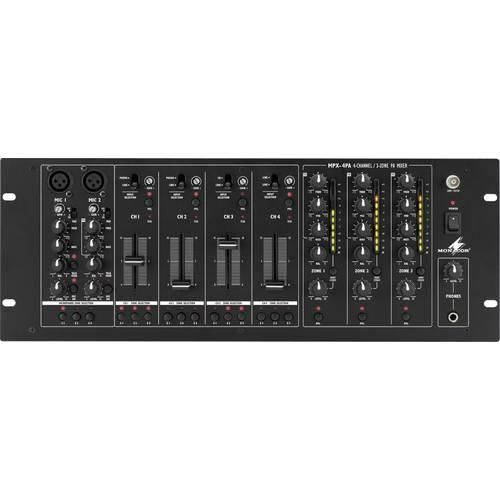 Monacor MPX-4PA DJ Mixer 19 Zoll Einbau