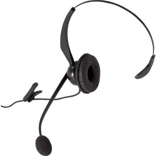 Auerswald COMfortel H-200 Telefon On Ear Headset kabelgebunden Mono Schwarz Noise Cancelling