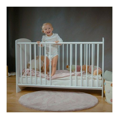 Alavya Home® Babybett STORM I Kinderbett Umbaubares Gitterbett höhenverstellbar