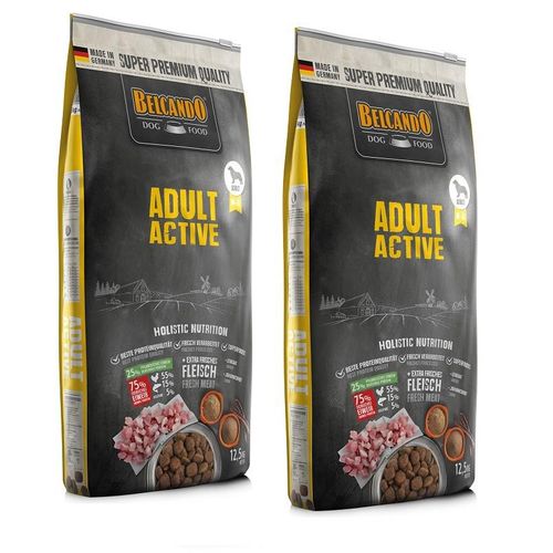 Belcando Adult Active 2 x 12,5 kg für ausgewachsene Hunde mit erhöhter Aktivität