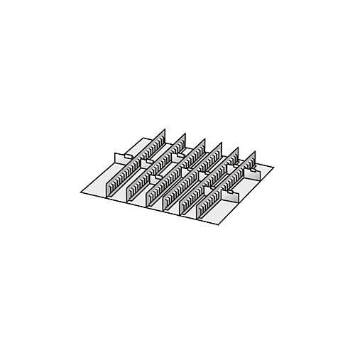 Einrichtungs-Sortiment, 4 Zwischenstege/5 Trennwände, 150 mm, Stahlblech