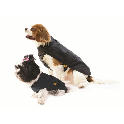 Fashion Dog – Regenmantel für Hunde – Schwarz – 33 cm