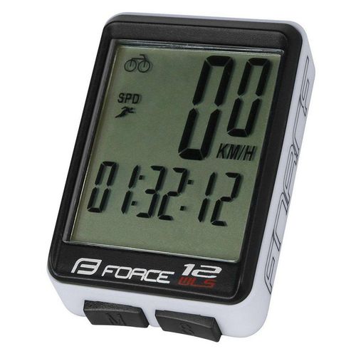 FORCE Fahrradcomputer computer FORCE WLS drahtlos weiss