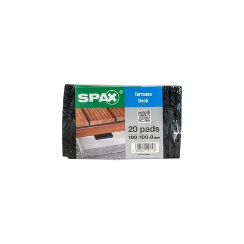 Spax Terrassen Pads 100 x 100 x 8 mm - - 20 Stk.