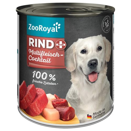 ZooRoyal Rind + Multifleischcocktail 6x800g