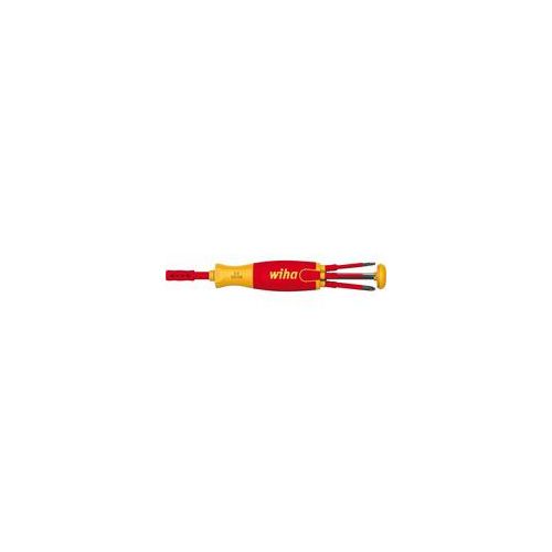 Schraubendreher mit Bit Magazin LiftUp electric rot/gelb, 7-teilig