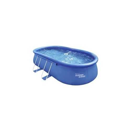 Summer Waves Aufblasbarer Pool Quick Set blau 549 x 345 x 107 cm