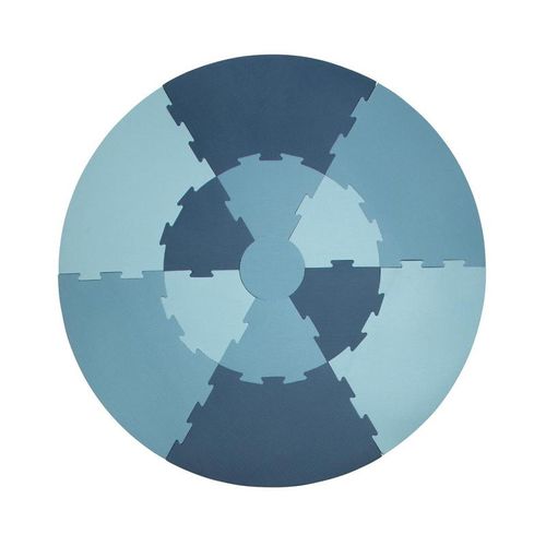 Spielmatte ROUND PUZZLE (122x122) 13-teilig in powder blue