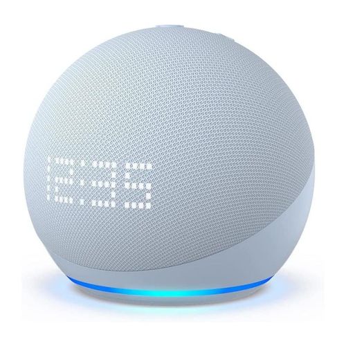 Amazon Echo Dot 5Gen blau mit Uhr