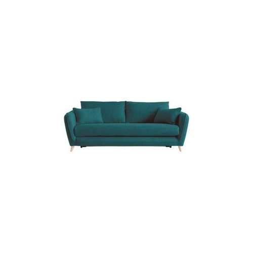 Sofa skandinavisch 3 Plätze pfauenblau CREEP