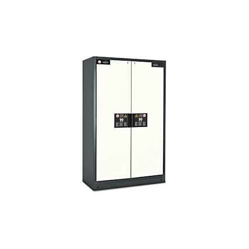 Sicherheitsschrank Typ 90 Asecos Q-CLASSIC-90 asecos, B 1200 mm, 3 Böden, reinweiß