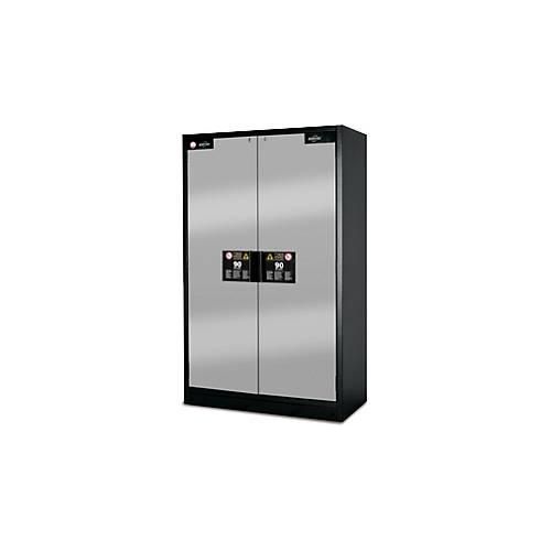 Sicherheitsschrank Typ 90 Asecos Q-CLASSIC-90 asecos, B 1200 mm, 3 Böden, asecos Silber
