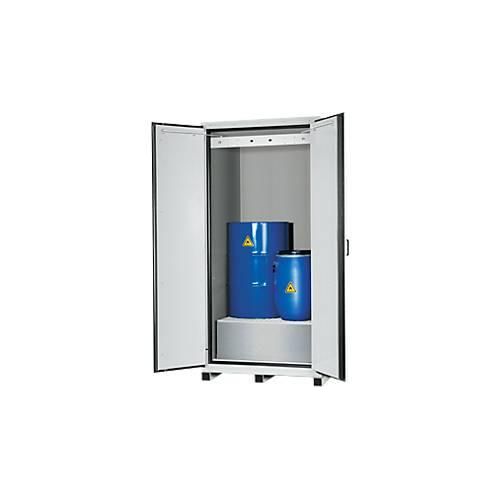 Sicherheitsschrank Typ 90 Asecos XL-CLASSIC-90, Flügeltüren mit Türfeststellanlage, 1 x Bodenauffangwanne mit Gitterrost, 230 l