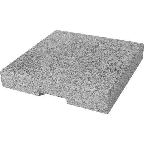 Angelschirmhalter DOPPLER Schirmhalterungen grau (granitfarben) Sonnenschirmständer Granitplatte 25kg