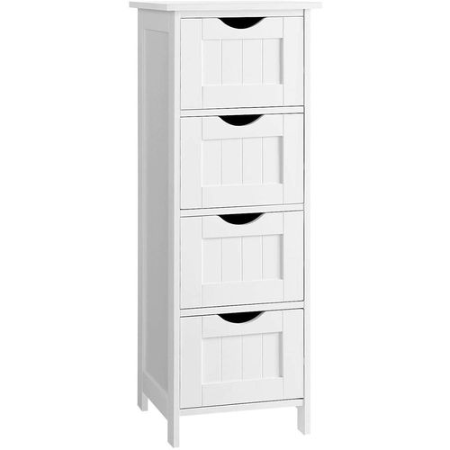 Badschrank, schmal, mit 4 Schubladen, 30 x 30 x 82 cm