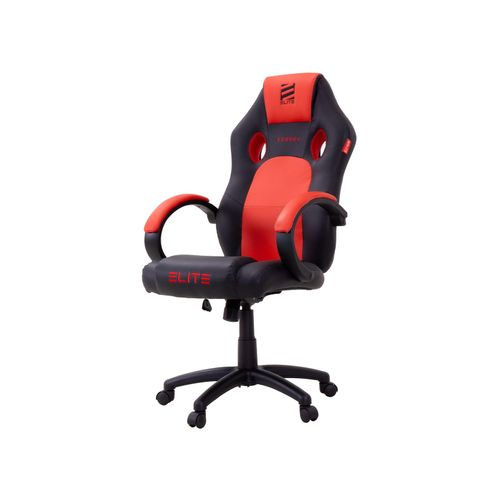 ELITE Gaming-Stuhl EXODUS, Memory-Schaum, extra hohe Rückenlehne, Wippmechanik, Armpolster, MG100 (Schwarz Rot)