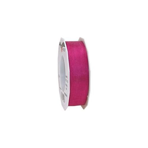 PRAESENT Organza 6072525-169 Magenta 25 mm x 25 m 2 Stück