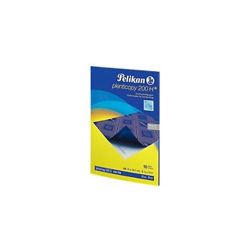 Pelikan 200H Durchschreibepapier DIN A4 28 g/m2 21 x 29,7 cm Blau 10 Blatt