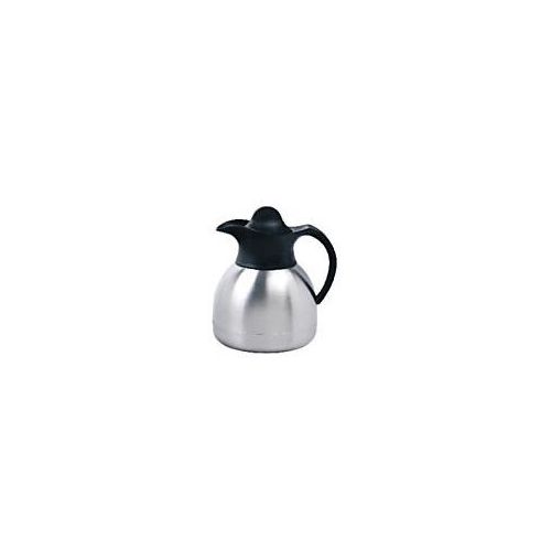 Thermosflasche Edelstahl 0,6 l Silber, Schwarz
