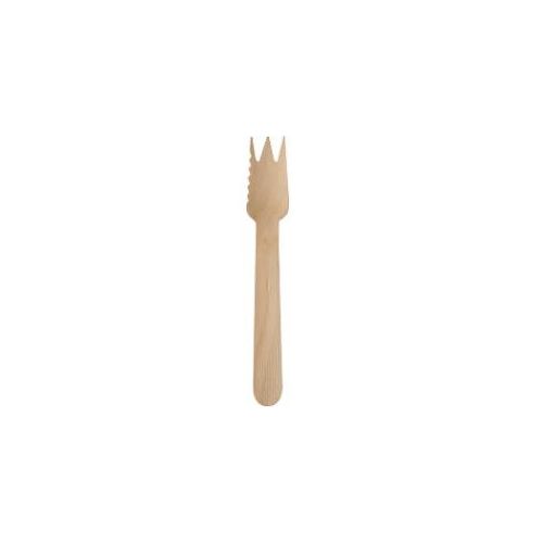 Papstar Kuchen- und Snackgabeln Pure Holz 140 mm 100 Stück