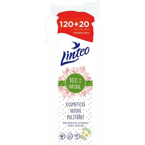 Linteo Natural Cotton Pads wattenschijfjes 140 st