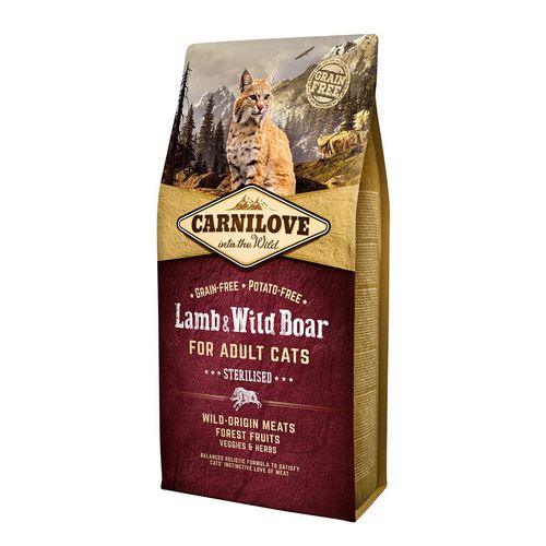 Carnilove Cat Adult - Lamb & Wild Boar / Sterilised 6kg