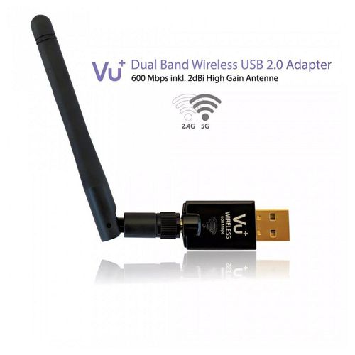 VU+ WLAN-Stick VU+ WiFi WLAN Stick 600 Mbps mit Antenne