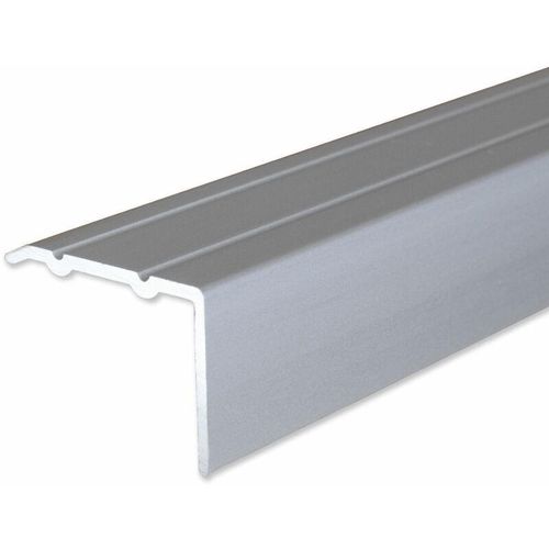 Winkelprofil Aluminium eloxiert Silber Breite 24.5 mm Höhe 18 mm Länge 2700 mm Selbstklebend Treppenkantenprofil Treppenwinkel Treppenkante