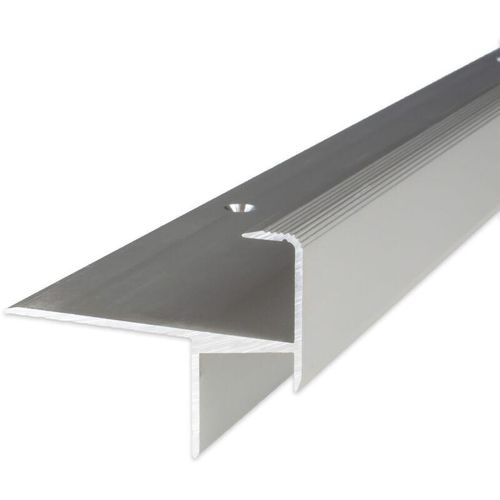 Treppenkanten- & Winkelprofil Aluminium 33 x 13.3 x 1000 mm Silber Winkelprofil – Silber – Proviston