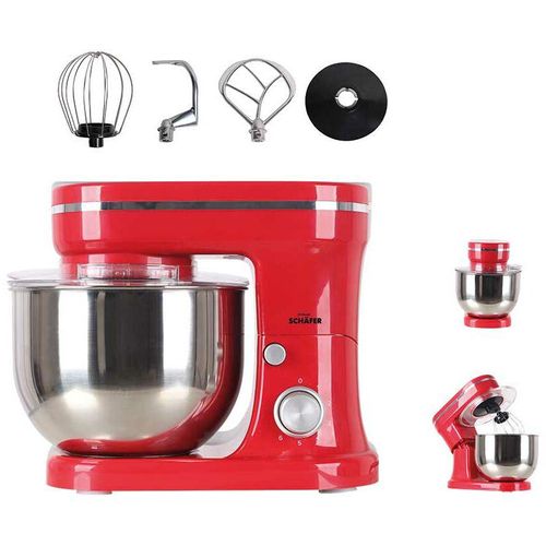1200 Watt Küchenmaschine Knetmaschine Rührmaschine Teigmaschine KitchenAid Rot – Schäfer