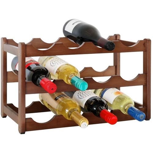 Weinregal aus Holz – für 12 Flaschen