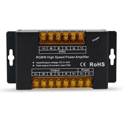 Barcelona Led – RGBW-Signalwiederholer/Verstärker 12/24V-DC 8A/Hi-Speed-Kanal