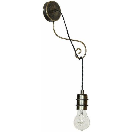 Wandleuchte Messing E27 Metall Vintage Wandlampe – Altmessing