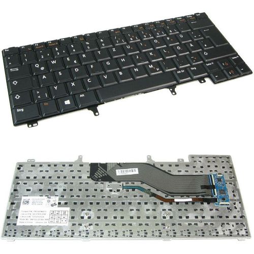 Laptop-Tastatur / Notebook Keyboard Ersatz Austausch Deutsch qwertz mit Trackpoint ersetzt Dell 0NMH6R 020P73 0TMPHN NSK-DV0UC 100374 (Deutsches