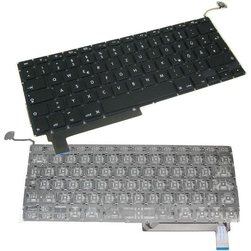 Premium Laptop-Tastatur Notebook Keyboard Ersatz Deutsch qwertz für Apple Macbook Pro 15 38,1cm A1286 MC723 MC721 (Hintergrundbeleuchtung)