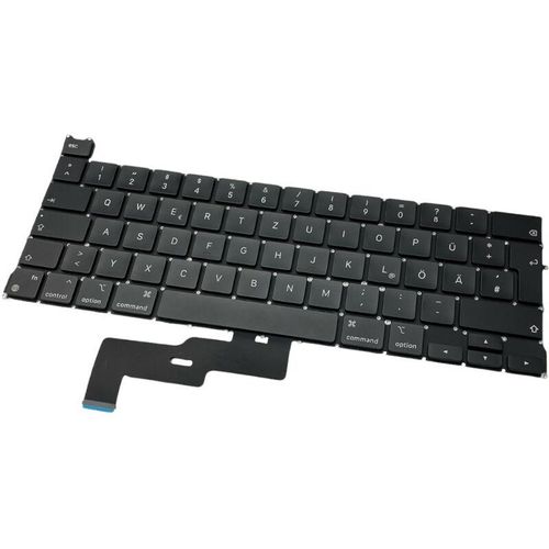 Laptop Notebook Tastatur Keyboard Deutsch qwertz kompatibel mit Apple MacBook Pro 13 2020 A2338 emc 3578 / Schwarz, ohne Rahmen – Trade-shop