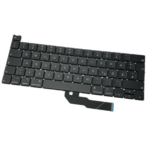 Laptop Notebook Tastatur Keyboard Deutsch qwertz kompatibel mit Apple Macbook Pro Retina 13 A2251 EMC3348 / Schwarz, ohne Rahmen – Trade-shop
