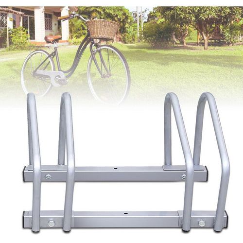 Fahrradständer Fahrrad Aufstellständer Bodenständer Fahrradhalter Für 2 Räder – Hengda