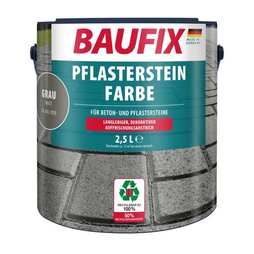 BAUFIX Pflasterstein Farbe grau 2,5L